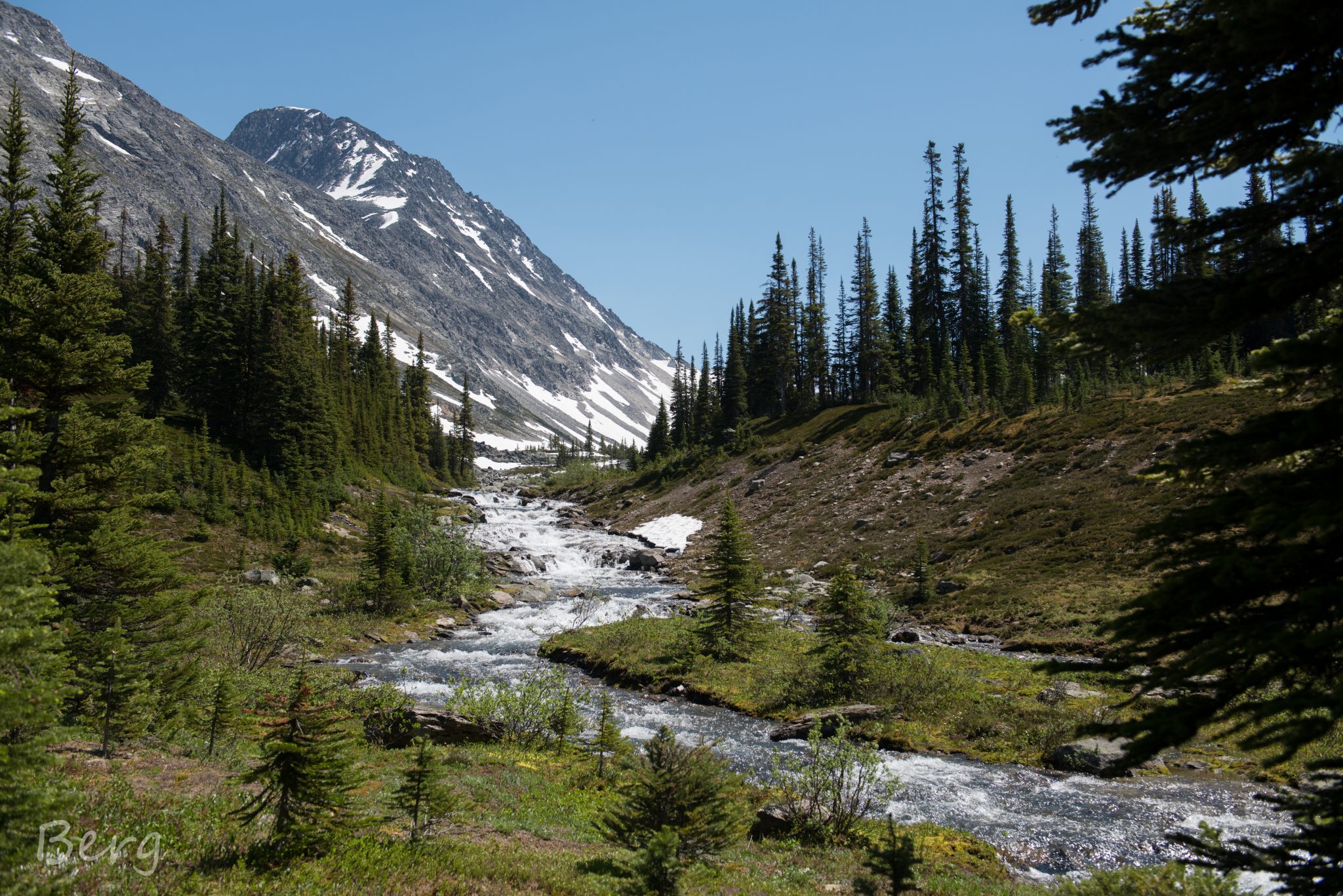 Mallard Creek upper waterfalls