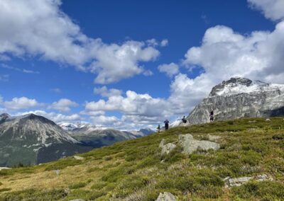 alpine hiking backcountry helicopter access remote exclusive Canadian Adventure Company Mallard Mountain Lodge British Columbia Rockies Canadian Rockies