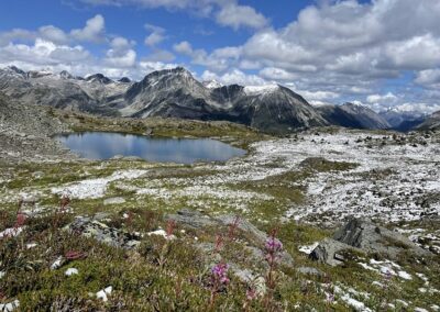 alpine hiking backcountry helicopter access remote exclusive Canadian Adventure Company Mallard Mountain Lodge British Columbia Rockies Canadian Rockies
