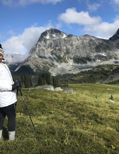 lush alpine meadows to steep peaks