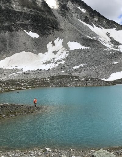 high alpine lake or tarn