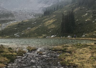 Mallard Lakes, one of three, near West Ridge at Mallard Mountain Lodge
