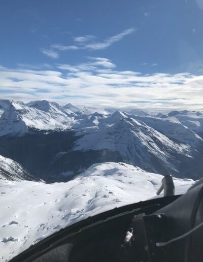 valleys of winter powder backcountry skiing